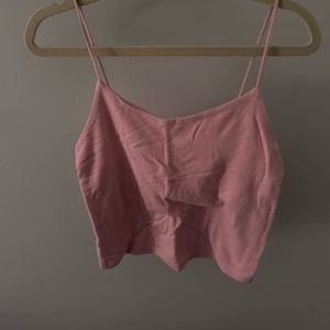 pink pacsun cropped tank top size extra small